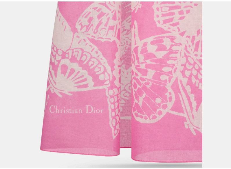 Dior o1w1db10425 41GRA3 Size: OS / Butterflies Sarong Size ONE SIZE - 4 Thumbnail