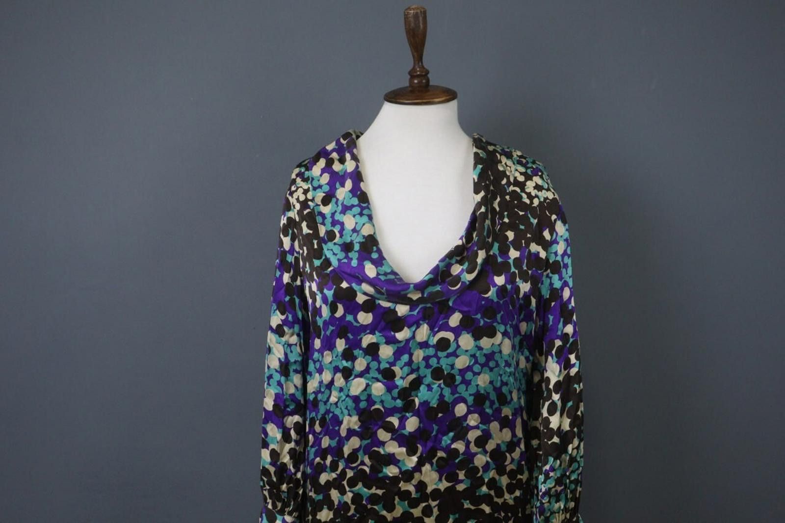Missoni Missoni Multicolor Polka Dot 100% Cowl Shift Dress Size 6 Size M / US 6-8 / IT 42-44 - 2 Thumbnail