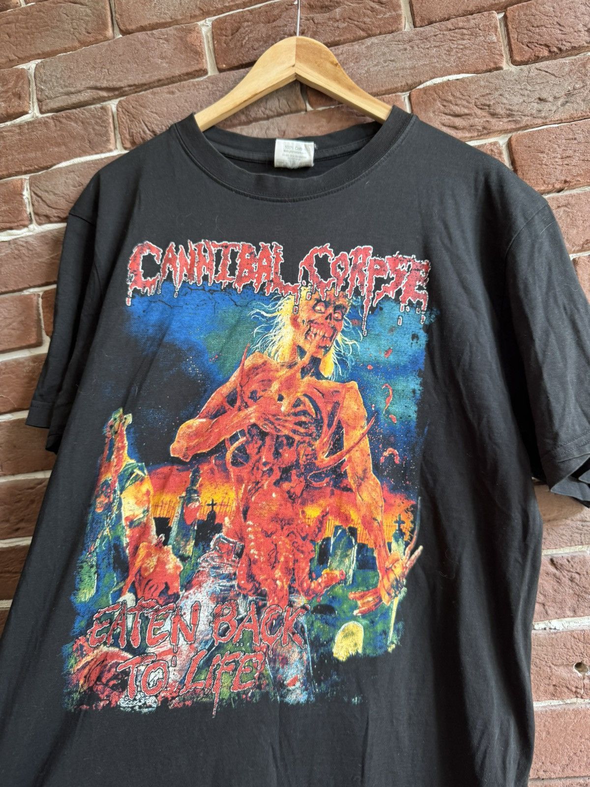 Band Tees Rare 00s Cannibal Corpse Eaten Back Life Metal Band Tee L Size US L / EU 52-54 / 3 - 3 Thumbnail