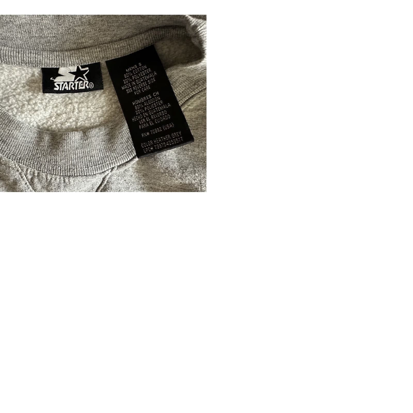 Starter VINTAGE Starter 90s Y2K Heather Gray Sweatshirt MENS S Crewneck Boxy ST AINS Size US S / EU 44-46 / 1 - 9 Thumbnail