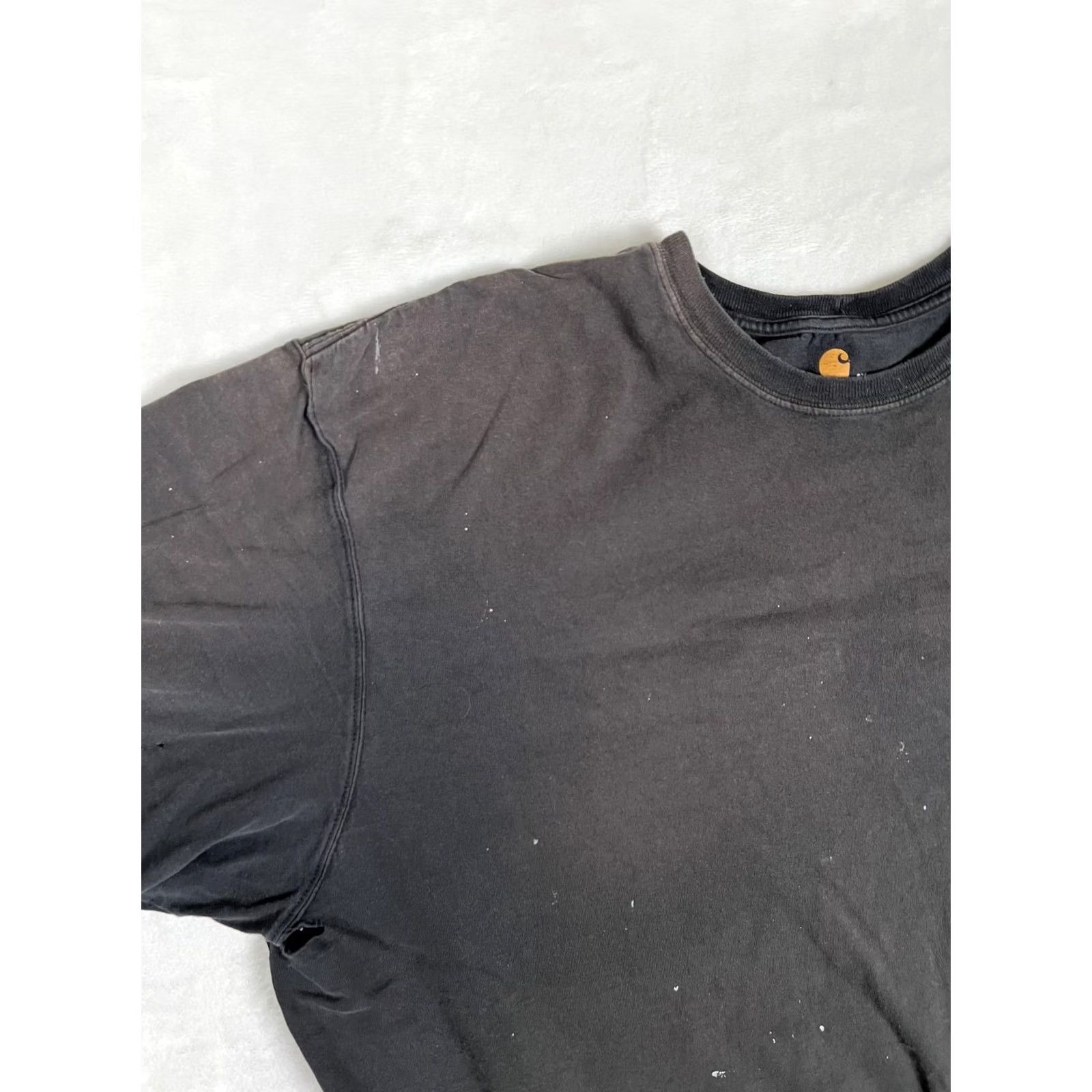 Carhartt Carhartt Pocket T-Shirt Mens 3XLT Black K87 Workwear Paint Stains Distressed Size US XXL / EU 58 / 5 - 3 Thumbnail