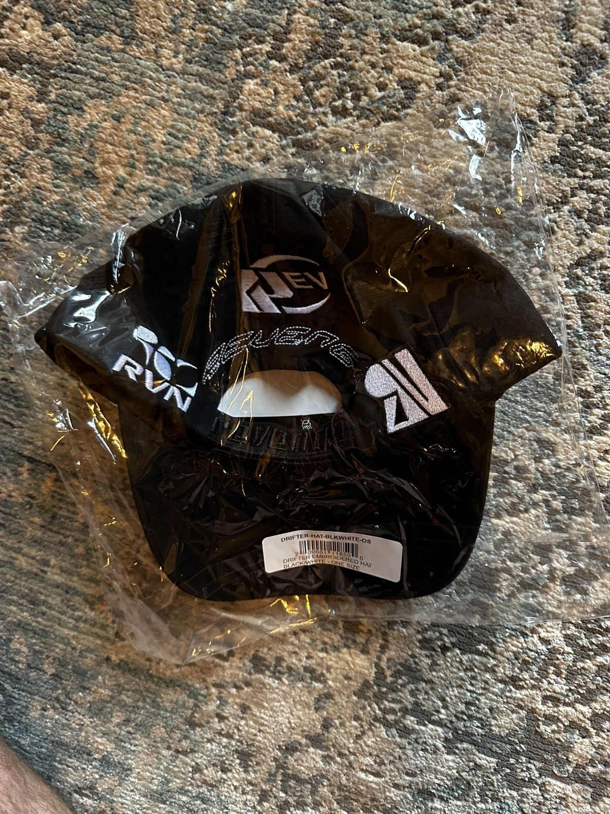 Revenge Revenge Drifter Racer Hat Black White - OS Size ONE SIZE - 3 Thumbnail