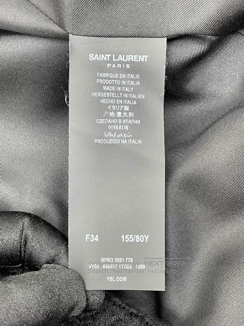 Saint Laurent Paris Saint Laurent Paris Gold button coarse tweed woven jacket Size XXS / US 00 / IT 34 - 6 Thumbnail