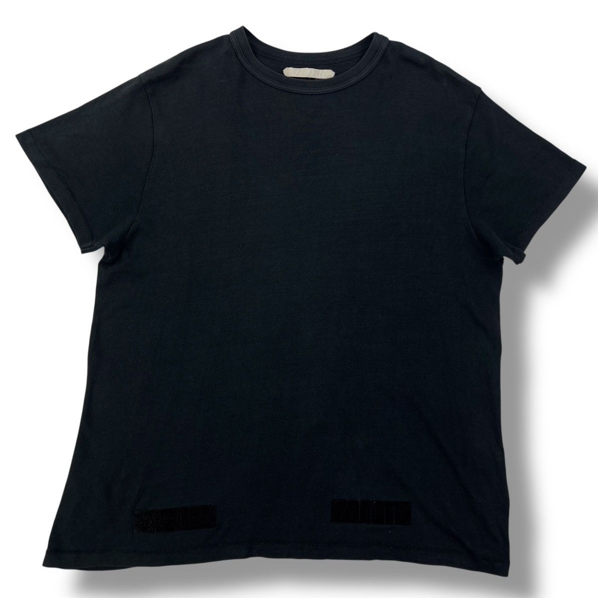 Off-White Off-White Diagonal Velour Black T Shirt Size US M / EU 48-50 / 2 - 3 Thumbnail