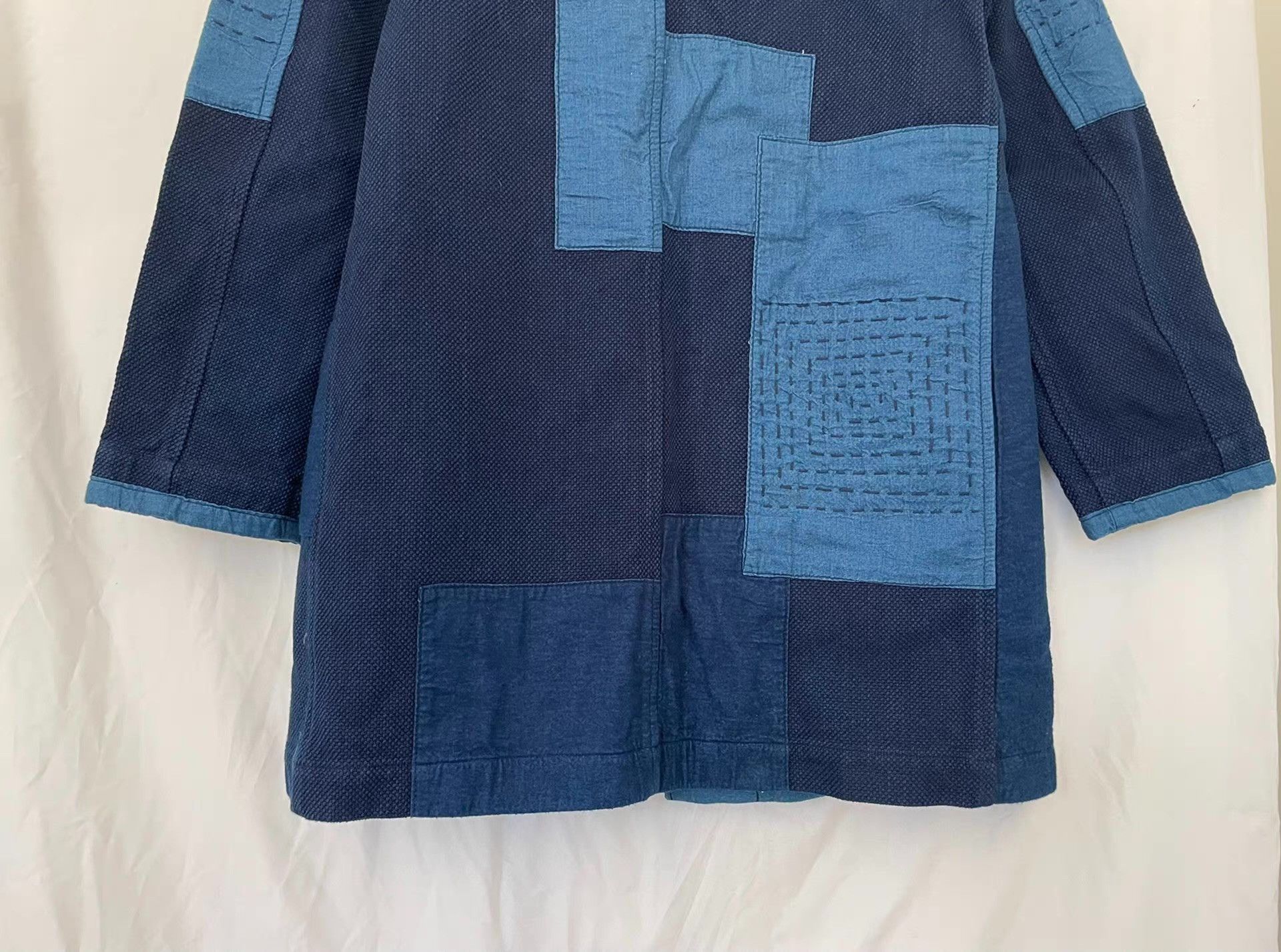 Blue Blue Japan Blue Blue Japan Indigo Sashiko Stitched Jacket Ｑ21 Size US M / EU 48-50 / 2 - 3 Thumbnail