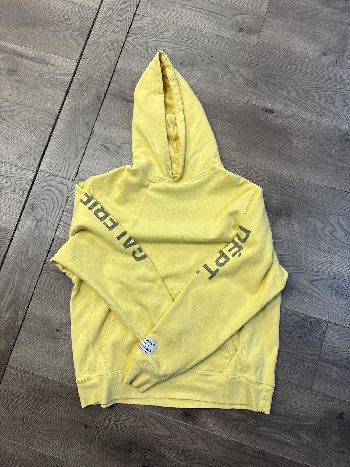 Gallery Dept. Gallery dept sleeve hooded sweatshirt yellow large Size US L / EU 52-54 / 3 - 2 Thumbnail