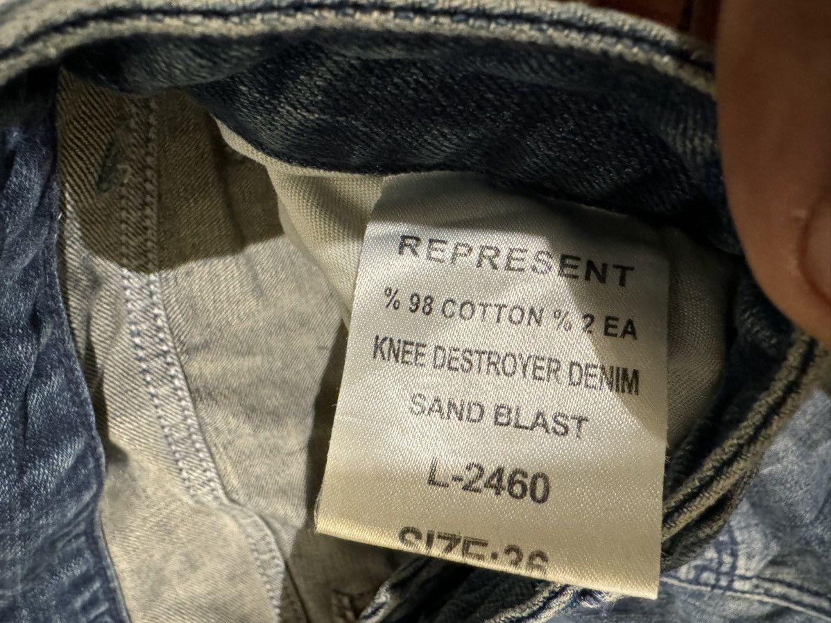 Japanese Brand Represent Skinny Biker Denim Size US 36 / EU 52 - 4 Thumbnail
