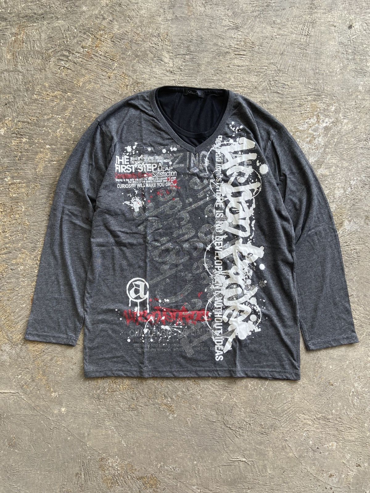 Hysteric Glamour 2000s Time Step - Poem Long Sleeve T-Shirt Size US XL / EU 56 / 4 - 1 Thumbnail