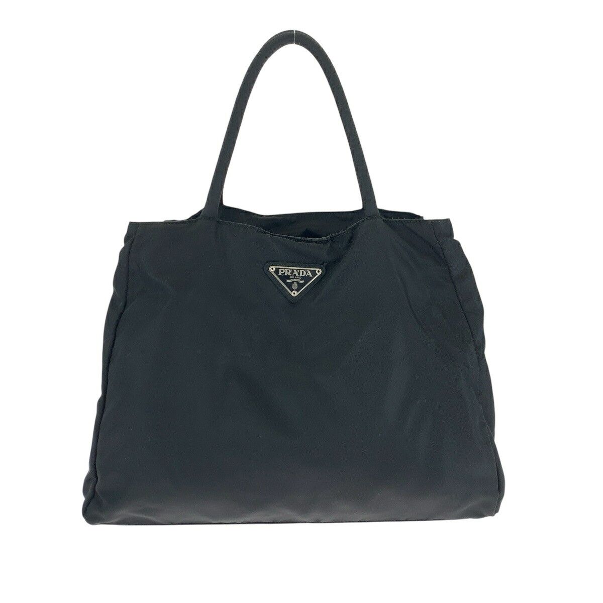 Prada Prada Tessuto Triangle Logo Plate 2Way Bag 31 Others Tote Bag  in Black, Women's