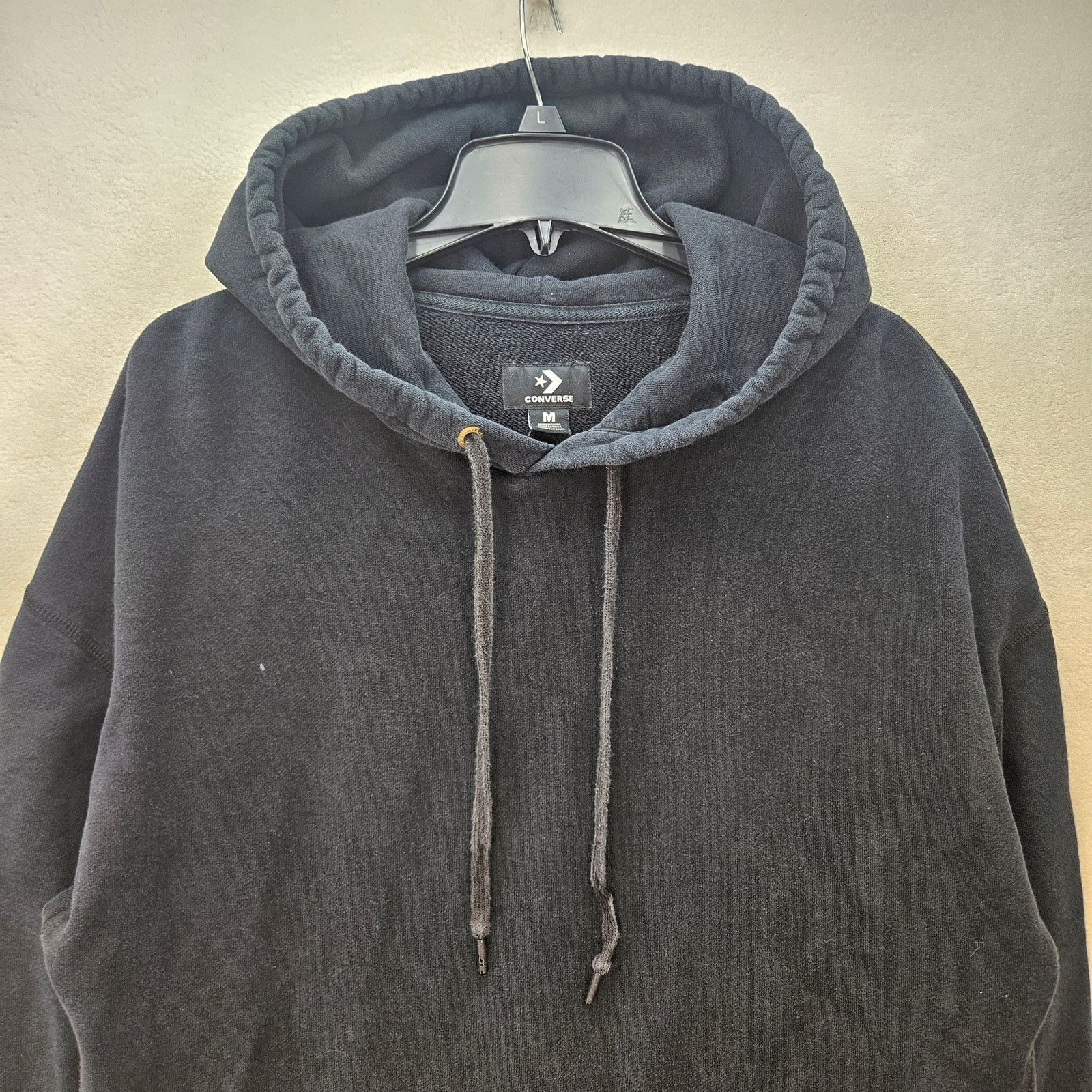 Converse CONVERSE WOMEN'S MEDIUM BLACK HOODED SWEATER DRESS Size M / US 6-8 / IT 42-44 - 3 Thumbnail