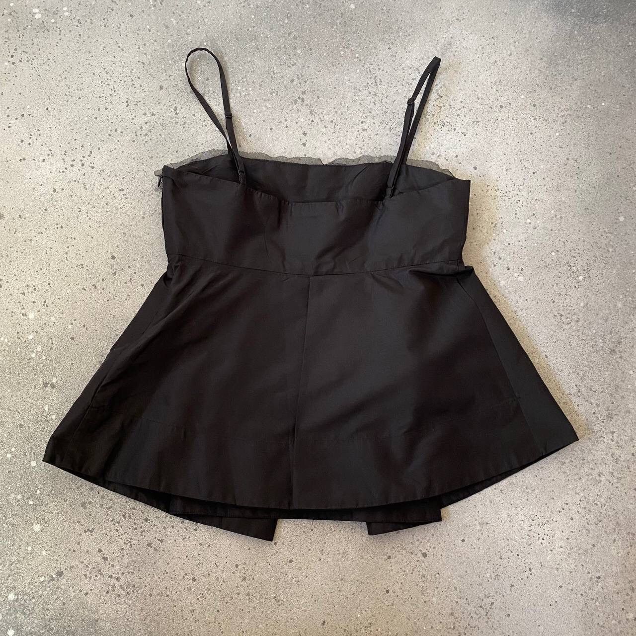 Hysteric Glamour × Japanese Brand Japanese Vintage Goth Pleated Black Top (Issey Miyake Style) Size S / US 4 / IT 40 - 6 Thumbnail