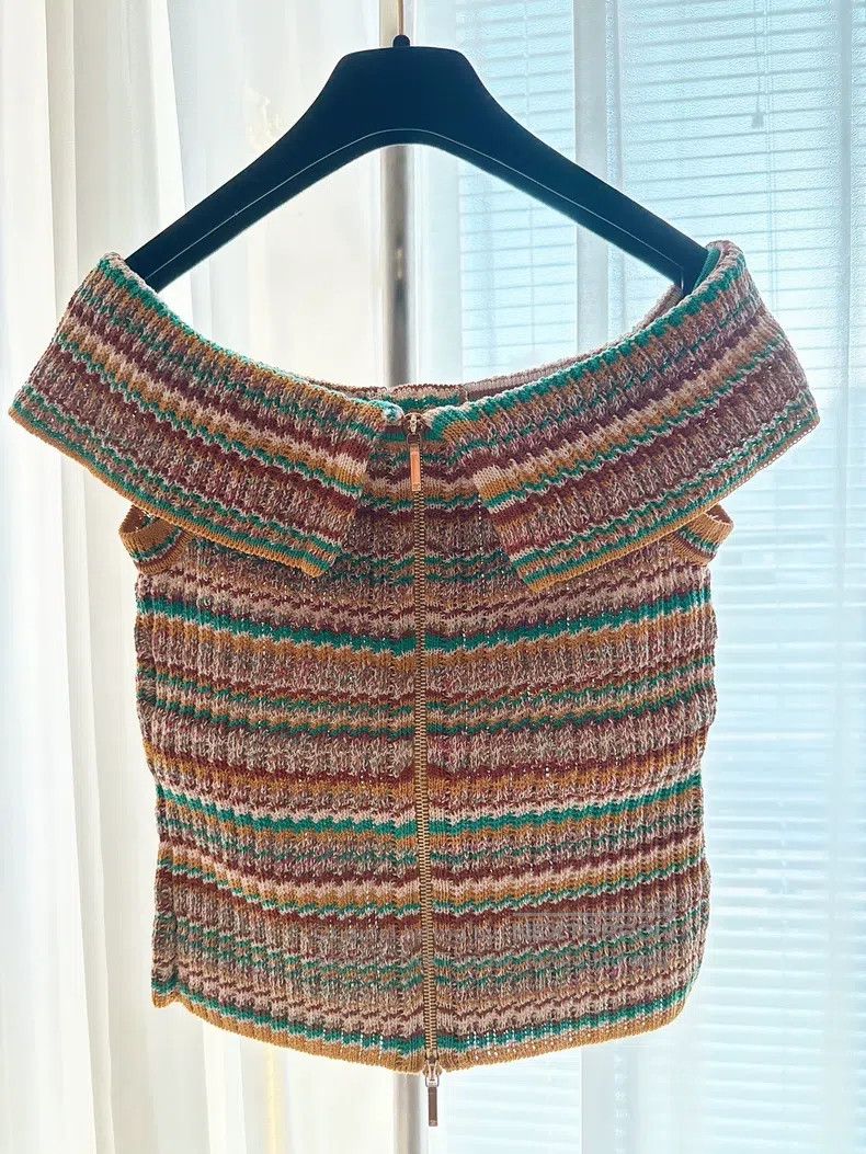 Chanel Chanel 2017 Cuban one-character knitted knitted top Size XXS / US 00 / IT 34 - 9 Thumbnail