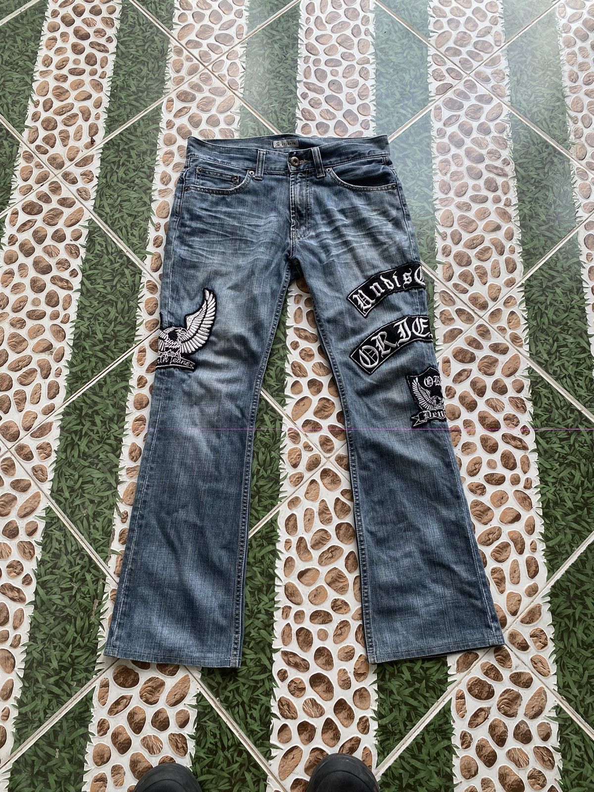 Japanese Brand Sorridere Japanese Brand Patchwork Denim Size US 32 / EU 48 - 1 Thumbnail