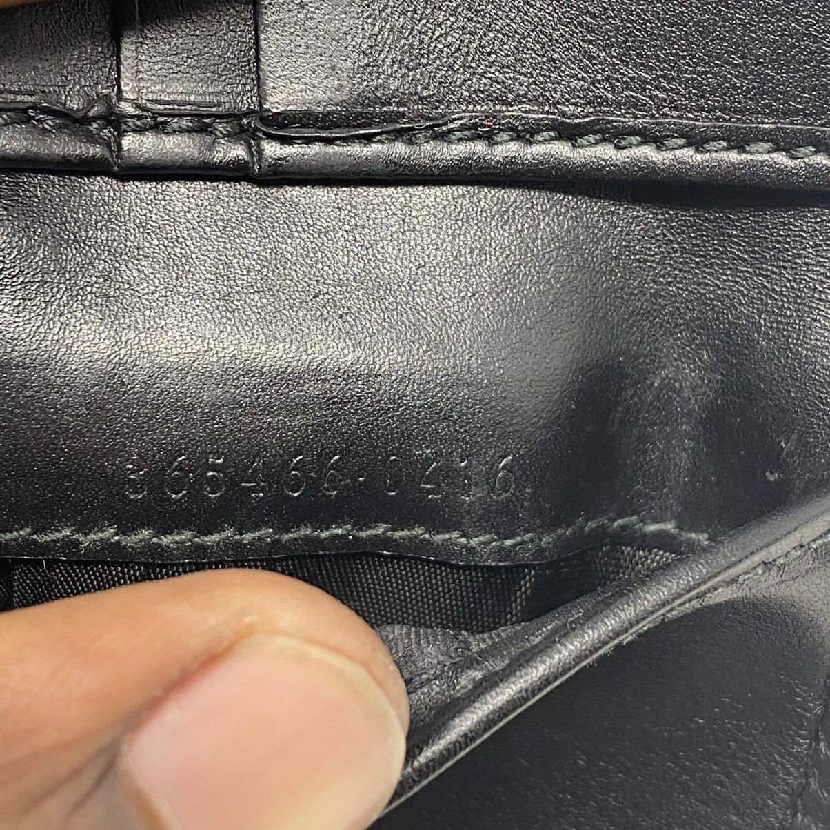 Gucci Gucci GG Leather Bi-Fold Black Wallet Size ONE SIZE - 5 Thumbnail
