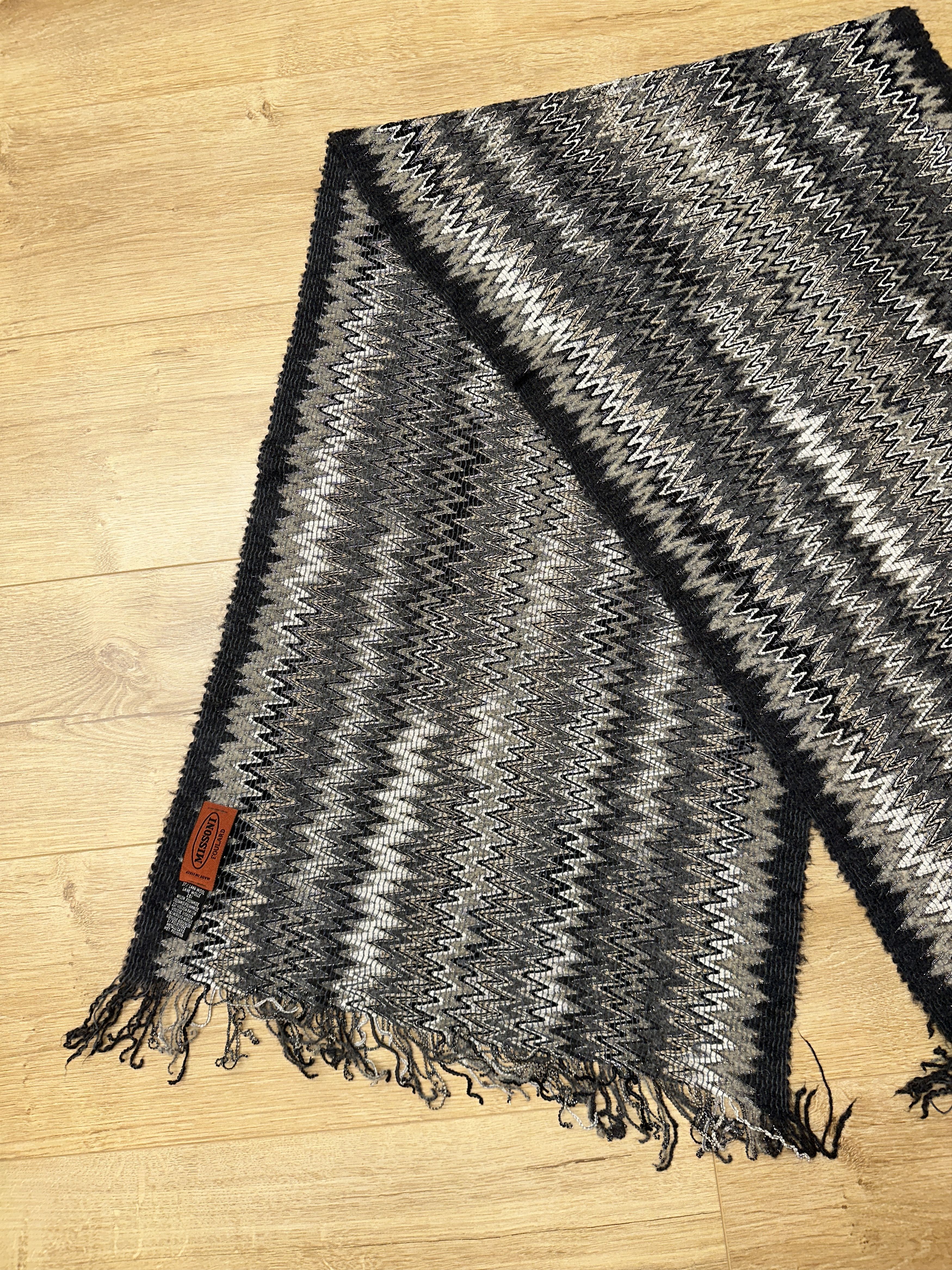 Missoni Missoni Foulard Waves Zigzag Scarf Wool Blend 150x42 Cm Size ONE SIZE - 7 Thumbnail