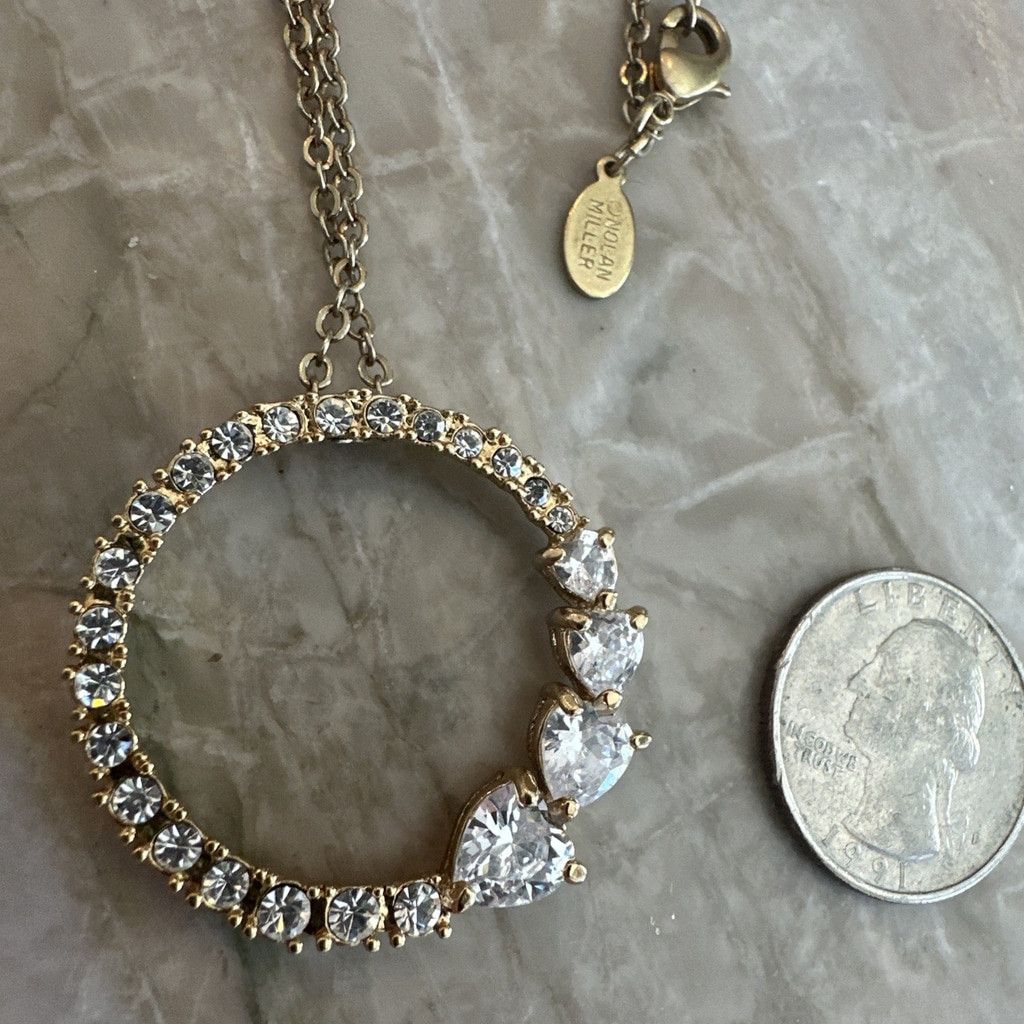 The Unbranded Brand Nolan Miller Signed Designer Rhinestone necklace Circle Of T Size ONE SIZE - 6 Thumbnail