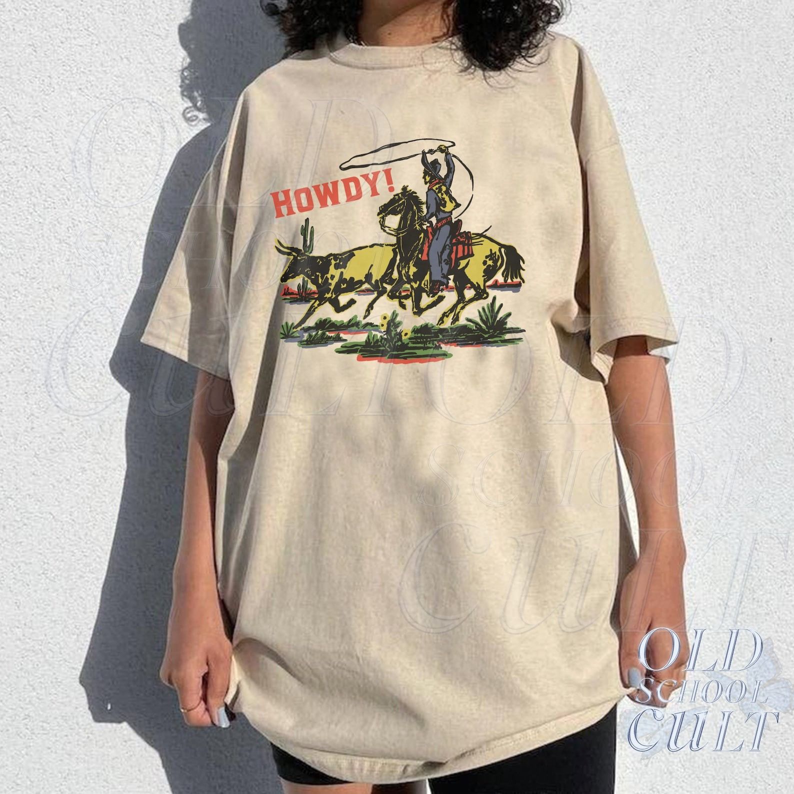 The Unbranded Brand Vintage Cowboys 90s T-Shirt Size US M / EU 48-50 / 2 - 3 Thumbnail