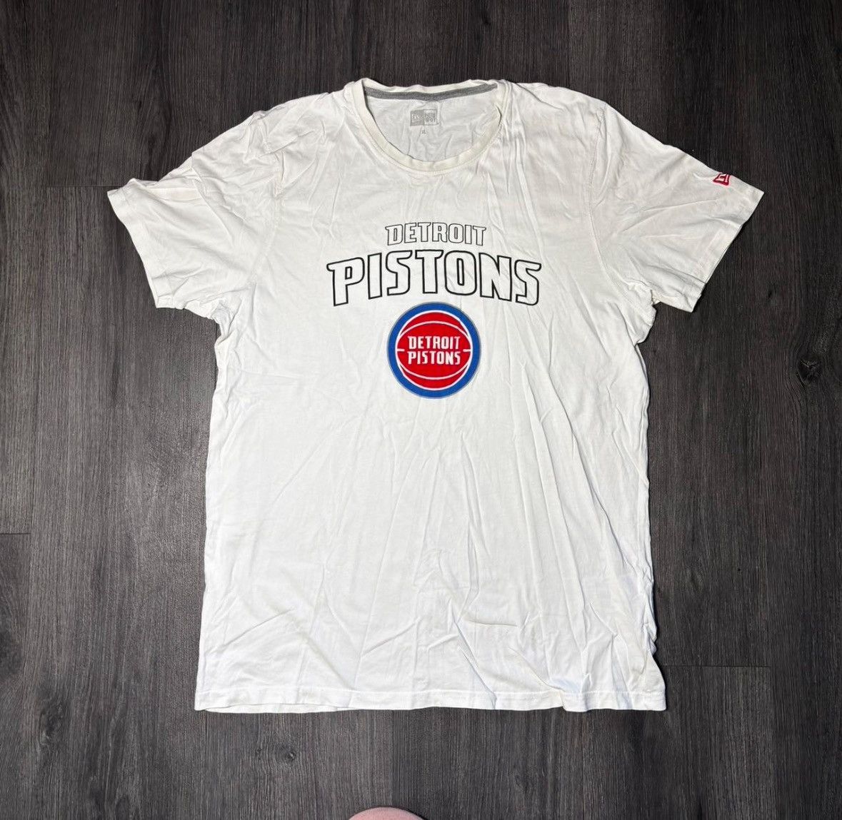 NBA White Detroit Pistons NBA NewEra cotton t-shirt Size US L / EU 52-54 / 3 - 1 Thumbnail