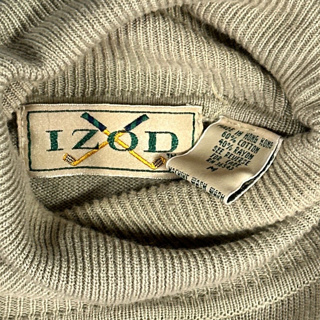 Izod VINTAGE Izod Sweater Brown Golf Turtleneck Pullover Adult MEDIUM 90s Mens Size US M / EU 48-50 / 2 - 5 Thumbnail