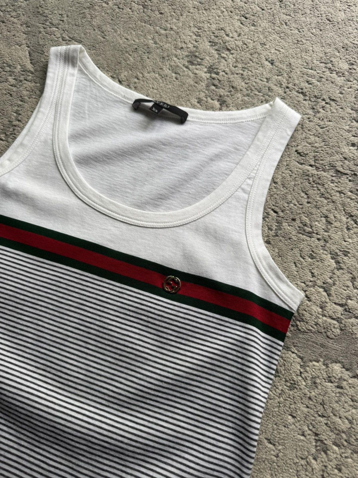 Gucci Vintage Gucci Authentic GG Logo Tank top Size XS Size XS / US 0-2 / IT 36-38 - 2 Thumbnail