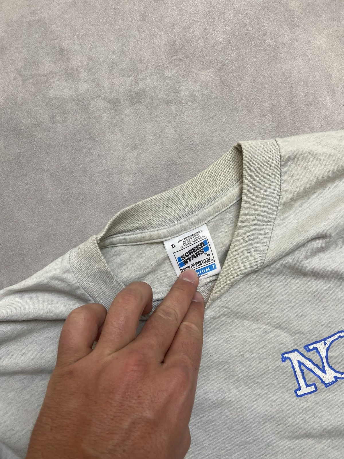 Band Tees 1995 tour nofx tee longsleeve grey screen stars Size US XL / EU 56 / 4 - 7 Thumbnail