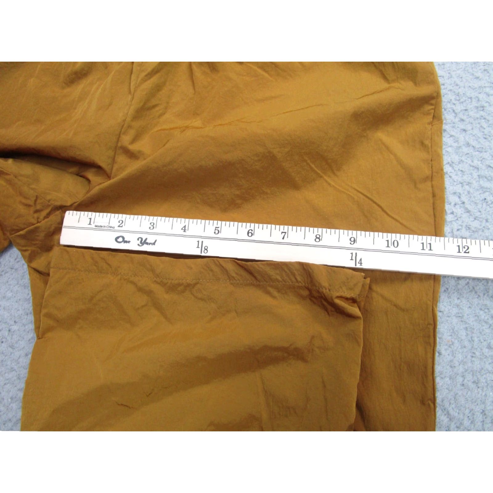 Good American Good American Pants Womens 28x32 size 1 Brown Bronze Windbreaker Wide-Leg Size 25" / US 0 / IT 36 - 7 Thumbnail