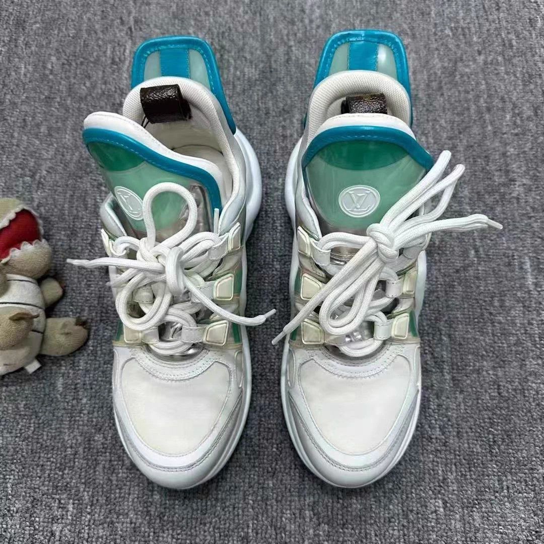 Louis Vuitton Louis Vuitton 98% New Jelly Green Dad Sneakers EU 36 Size US 5 / IT 35 - 4 Thumbnail