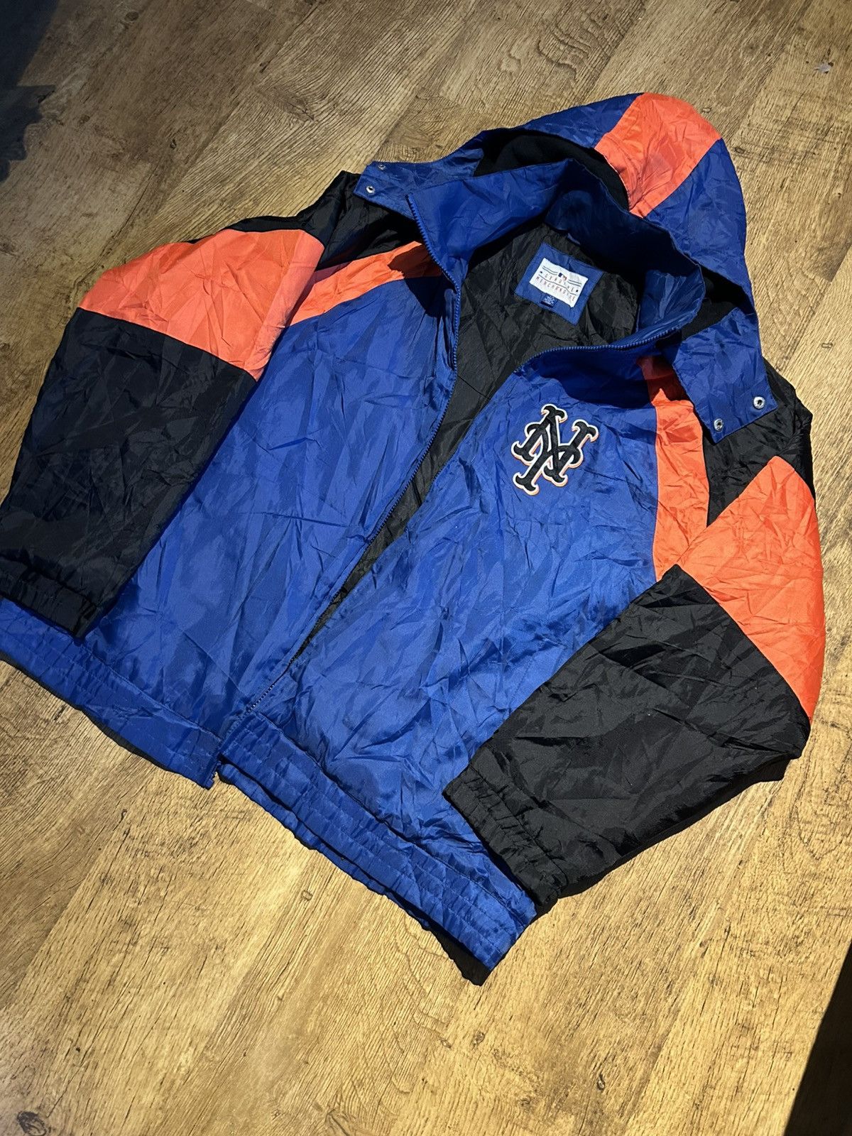 MLB Vintage New York Mets Puffy Windbreaker Jacket 90s MLB Size US L / EU 52-54 / 3 - 3 Thumbnail