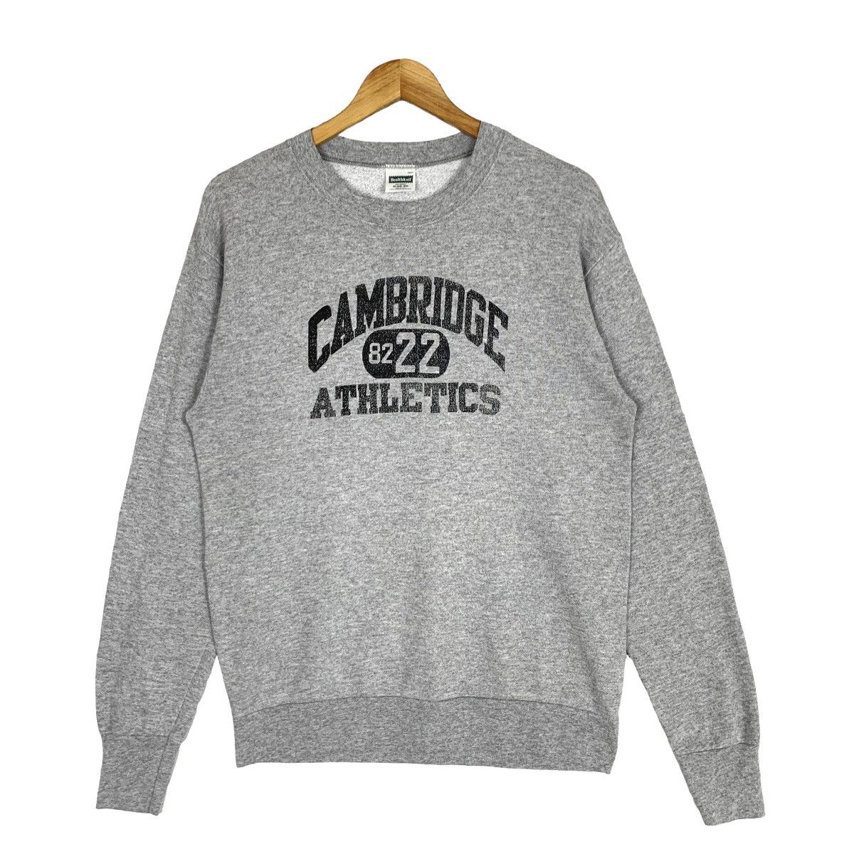 image of American College x Collegiate Vintage 90's Healthknit Cambridge Athletics Sweatshirt in Grey (Size 