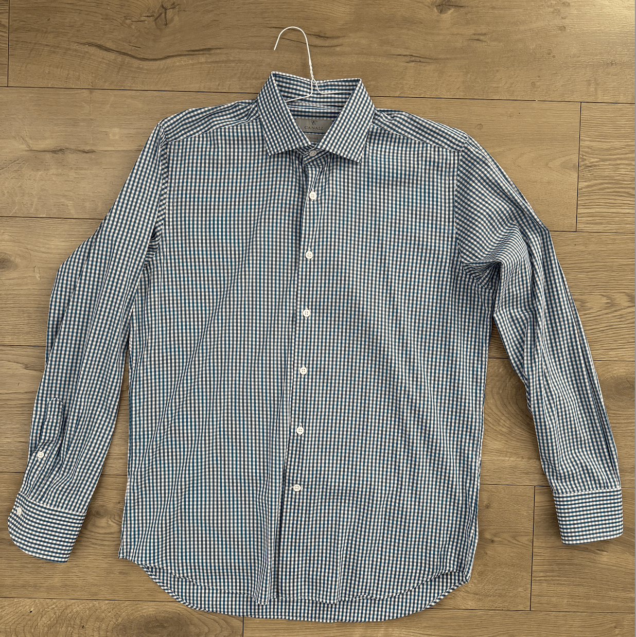 Canali Canali Italy Shirt Mens Blue & Purple Dress Button Up Long L Size US L / EU 52-54 / 3 - 1 Thumbnail