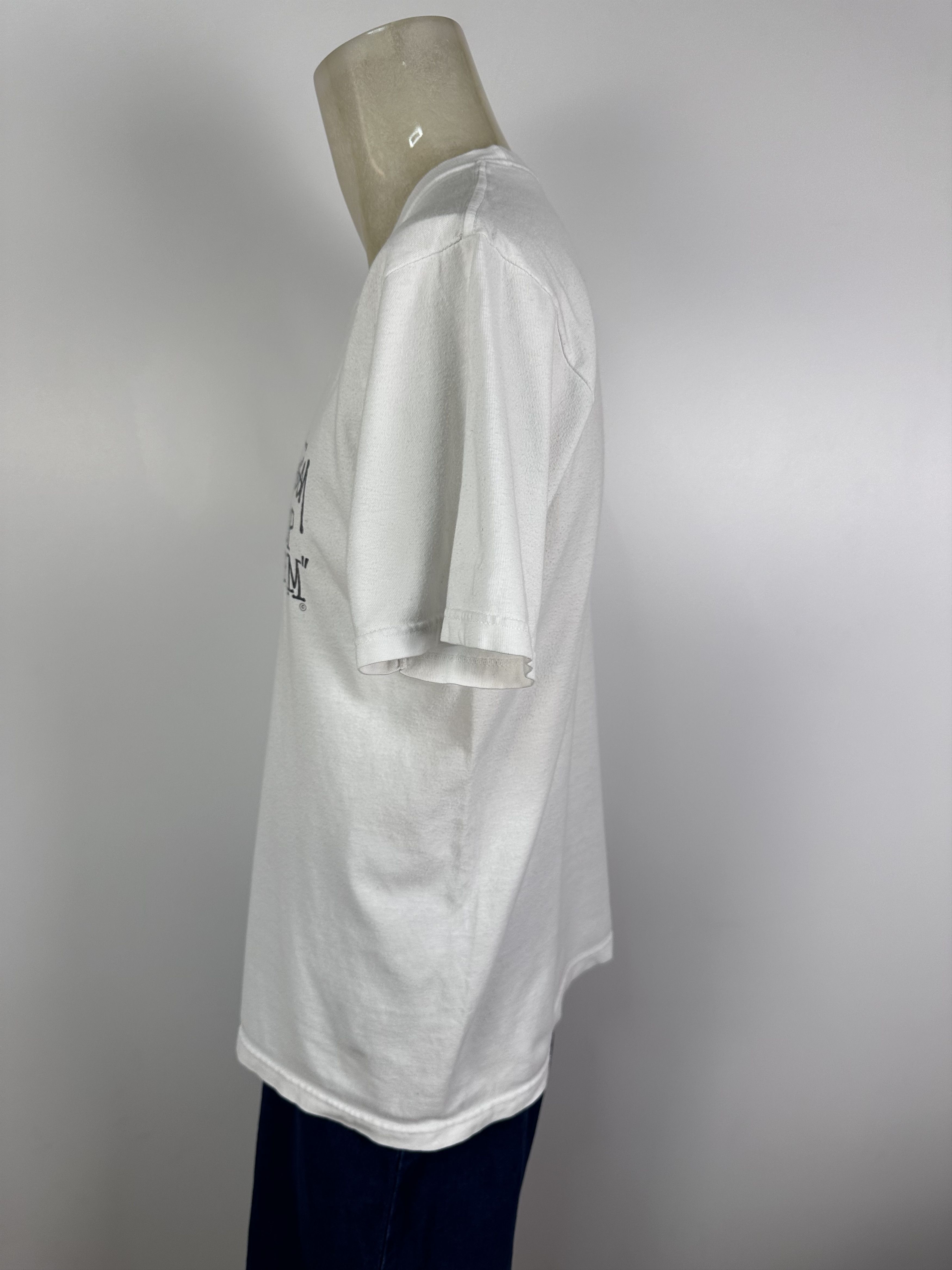 Stussy × Vintage Stussy Top Form Design Tee Shirt White Short Sleeve Size M Size US M / EU 48-50 / 2 - 5 Thumbnail