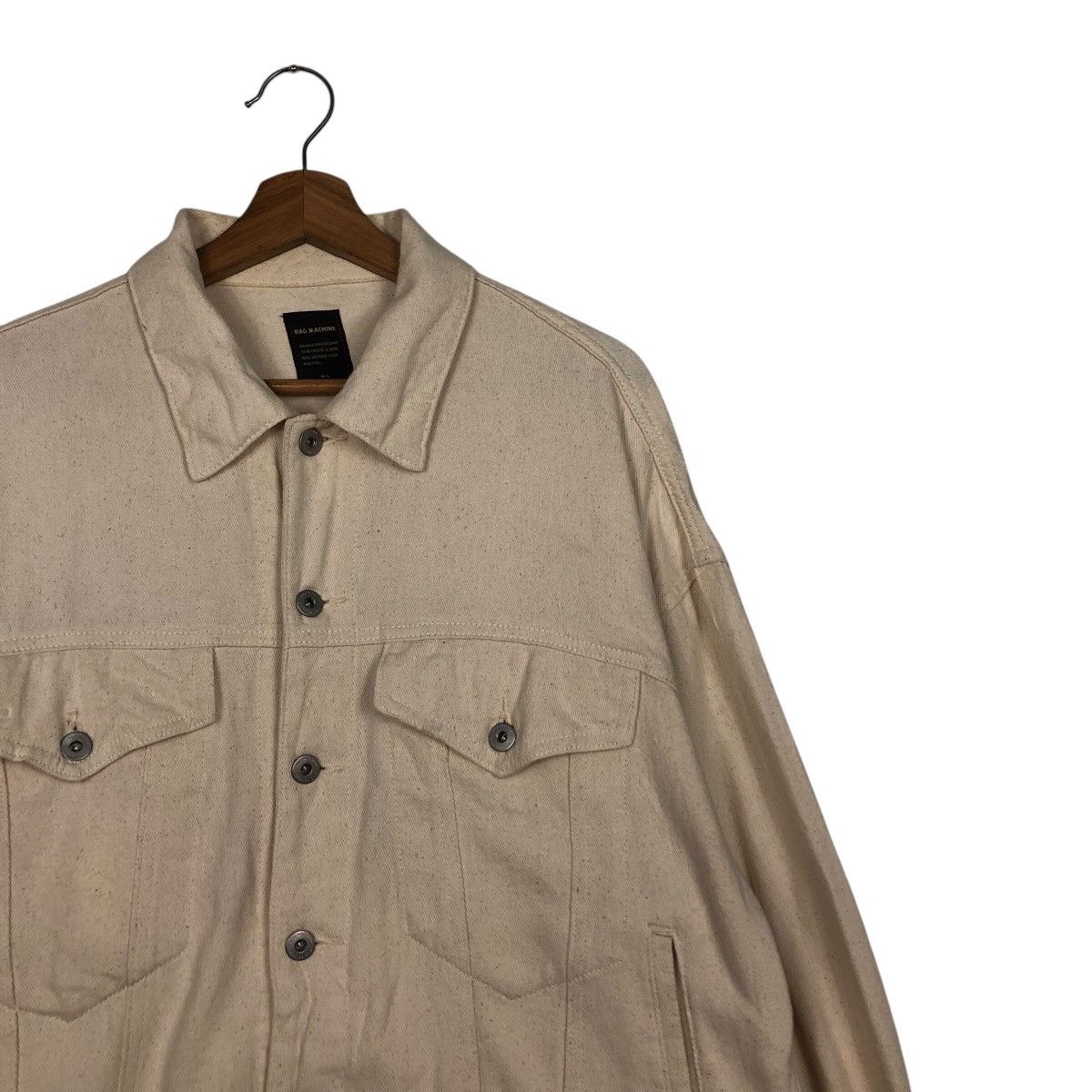Japanese Brand 📌Vintage Denim Jacket Biker Rag Machine Cargo Pockets Size US M / EU 48-50 / 2 - 7 Thumbnail