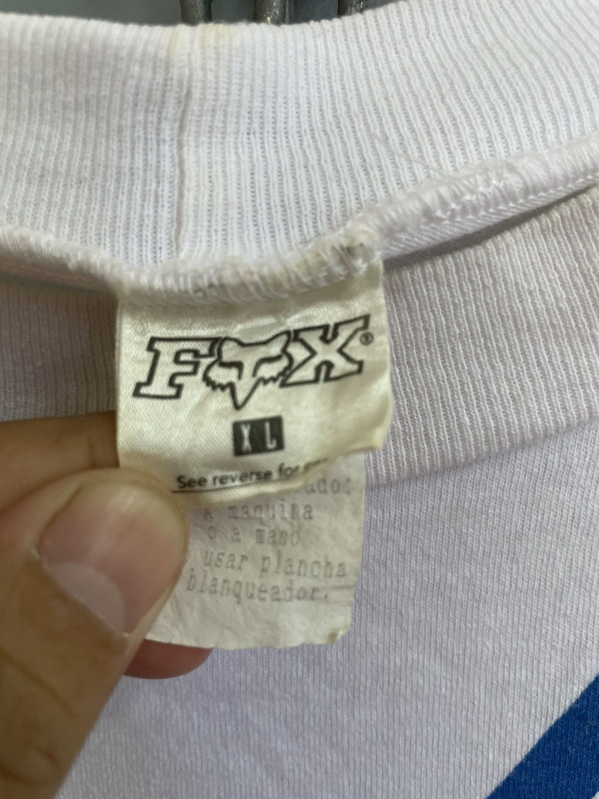 Vintage Vintage 90s Fox Racing motocross long sleeve jersey Size US XL / EU 56 / 4 - 7 Thumbnail