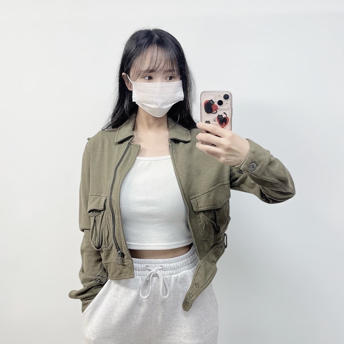 Diesel Archive 90/00s Diesel Cropped Military Green Jacket Y2K RARE Size S / US 4 / IT 40 - 2 Thumbnail