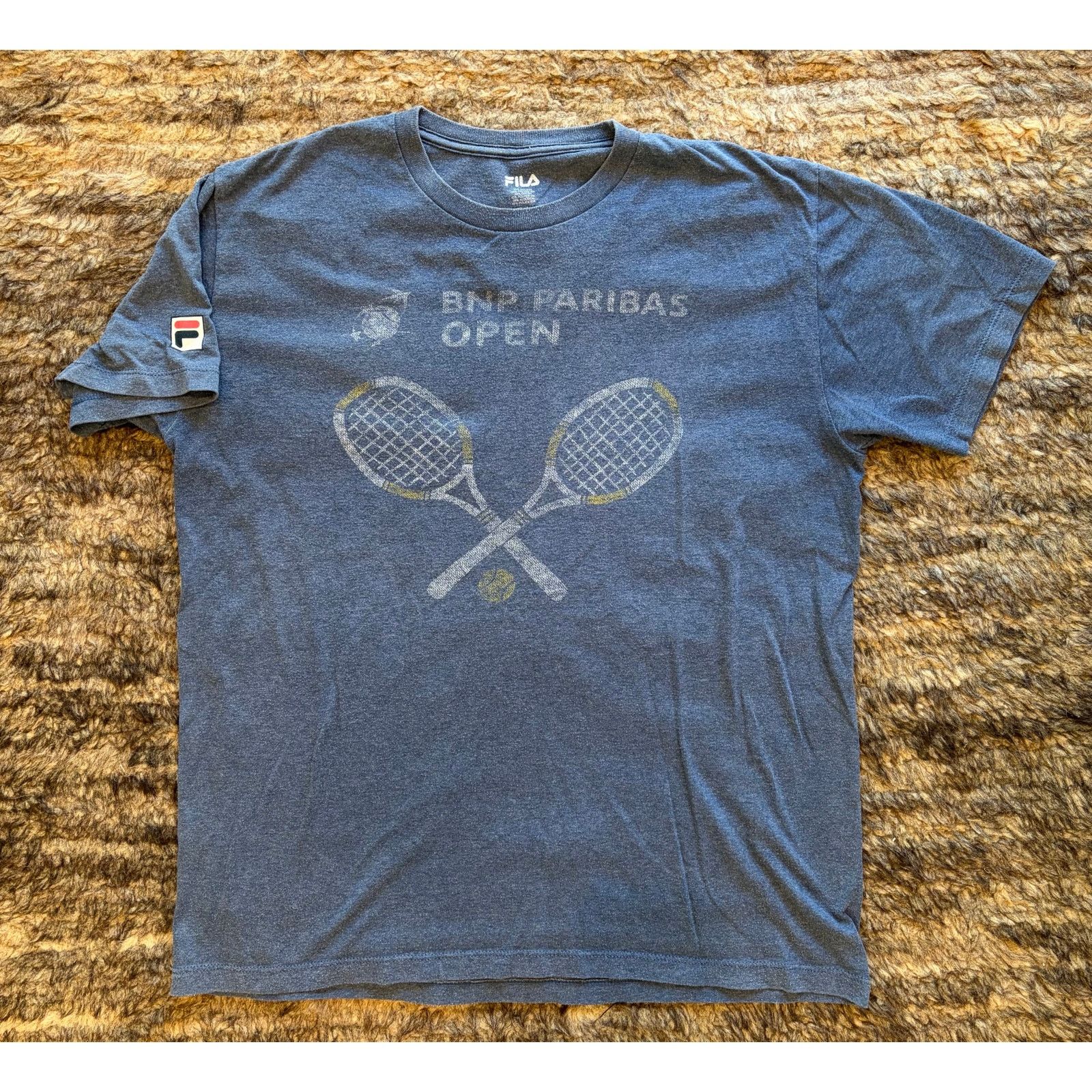 Fila Men’s large Fila BNP Paribas T shirt Indian Wells blue Fila Size US L / EU 52-54 / 3 - 1 Thumbnail