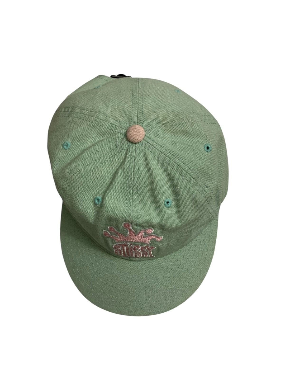 Rick Owens × Stussy Stussy Crown Low Pro Cap Turquoise Dad Hat Skate Style Size ONE SIZE - 12 Thumbnail