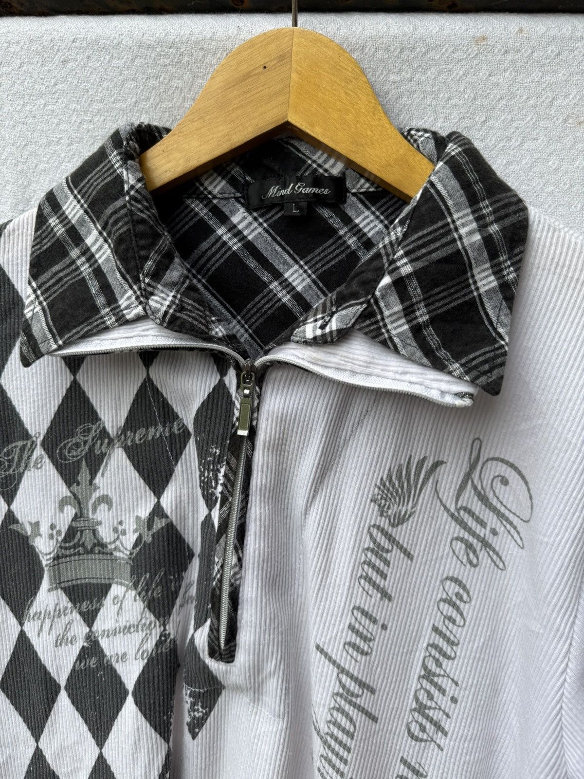If Six Was Nine Mind games double layer poem shirt Size US L / EU 52-54 / 3 - 9 Thumbnail