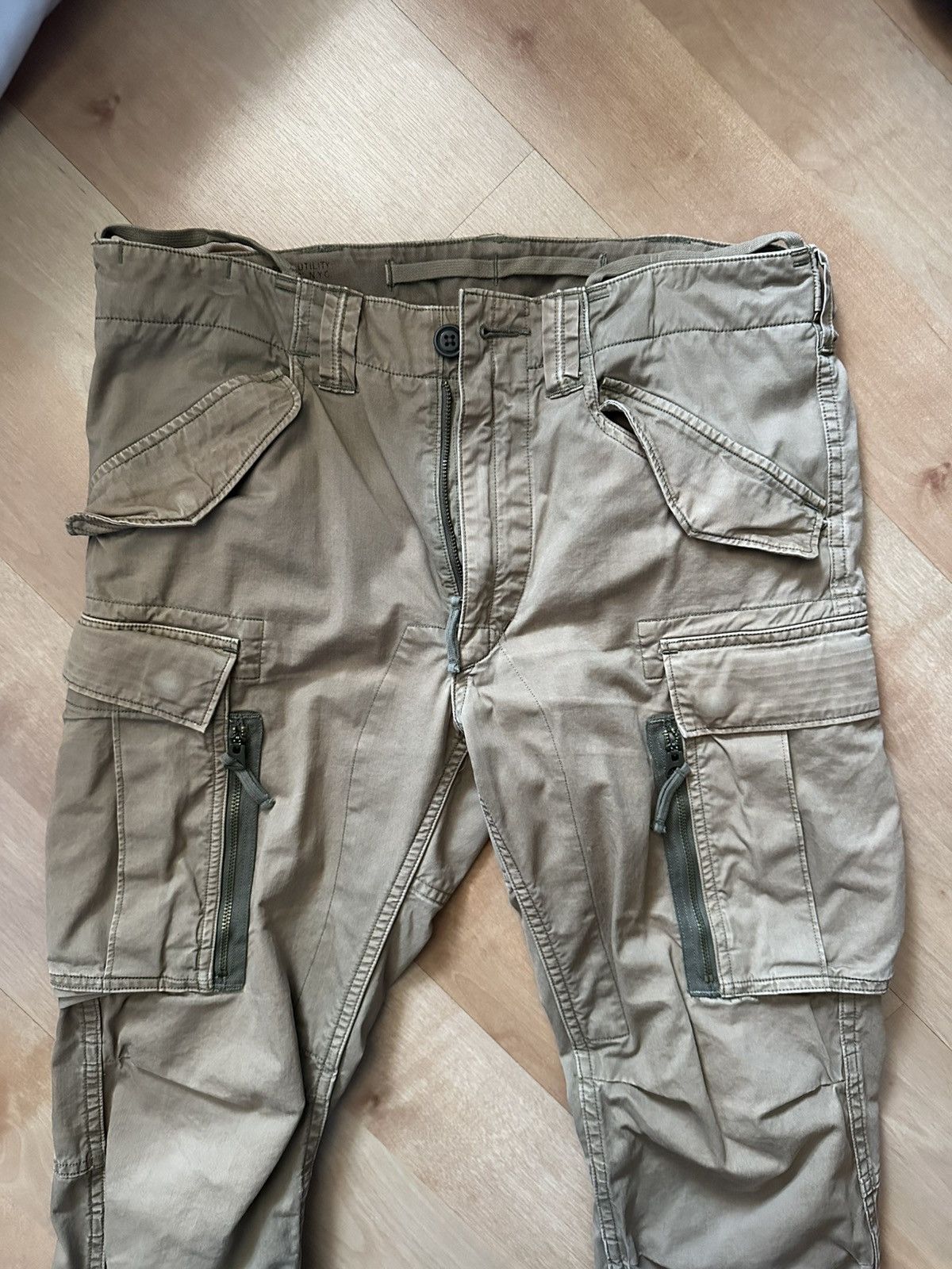 RRL Ralph Lauren RRL khaki cargo military pant Size US 29 - 3 Thumbnail