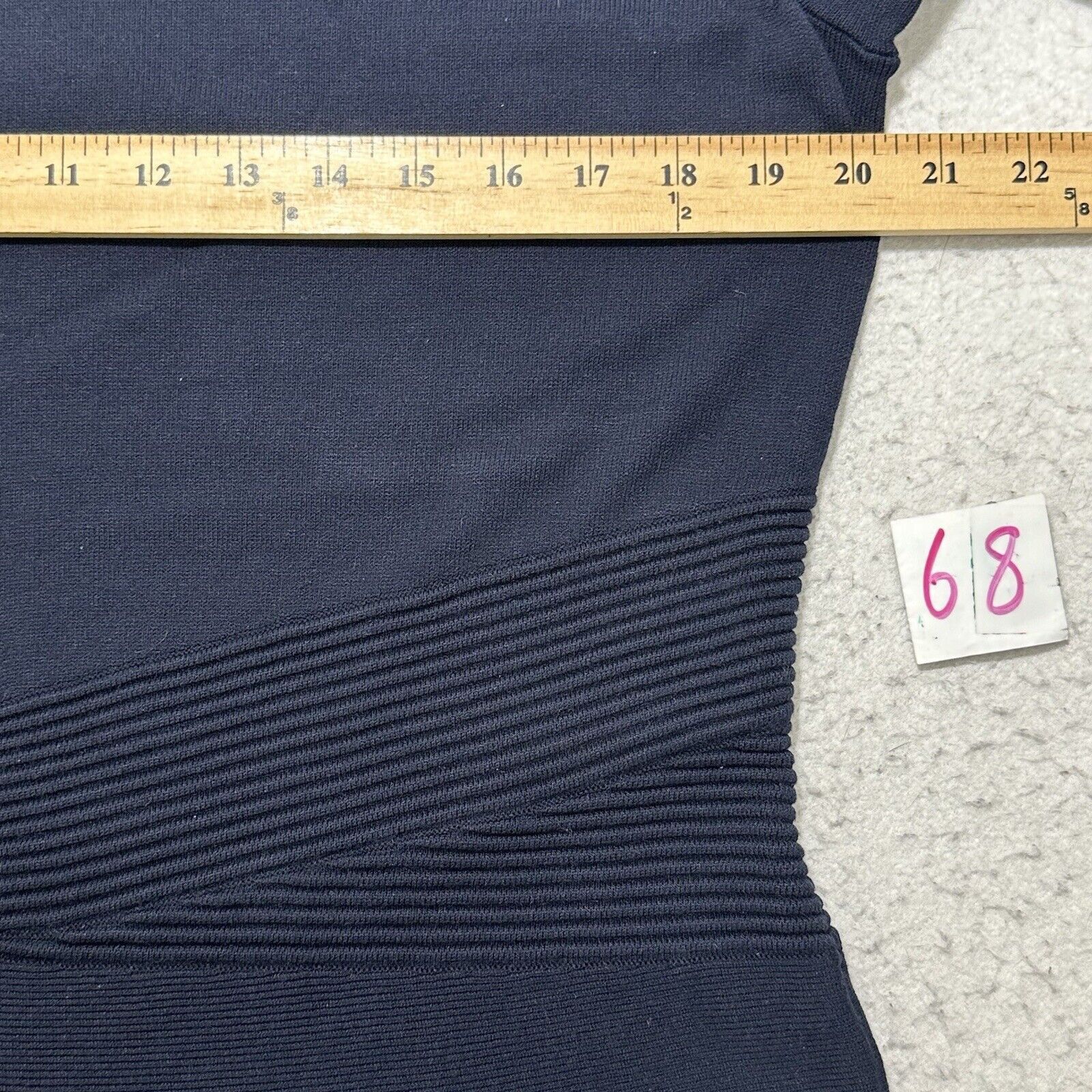 Other Talbots 1X Short Sleeve Navy Blue Heavyweight Knit Top Size XL / US 12-14 / IT 48-50 - 8 Thumbnail