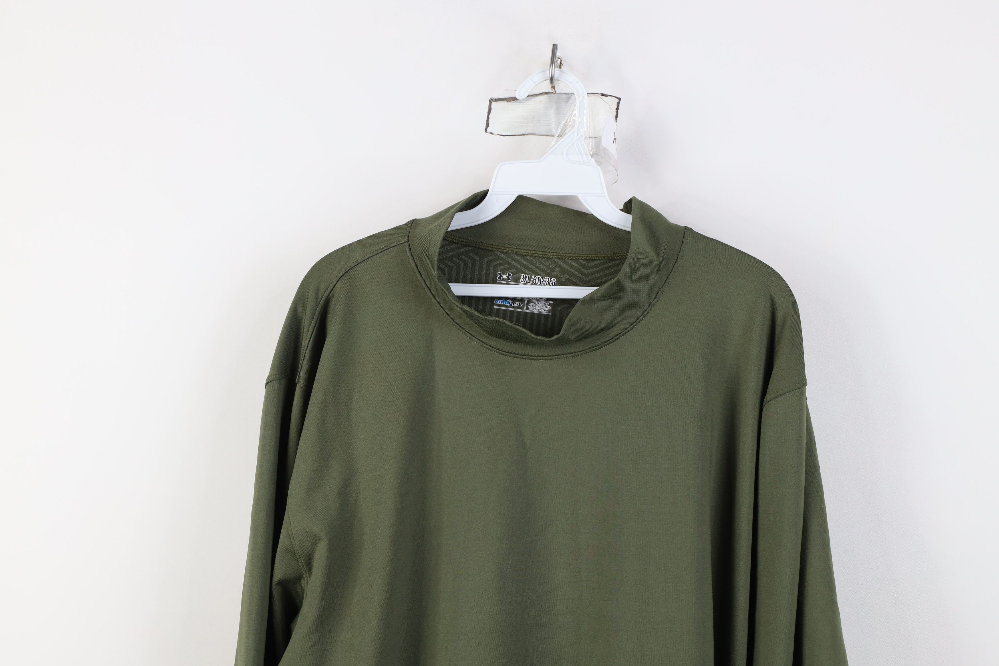 Under Armour Under Armour ColdGear Compression Mock Neck T-Shirt Green Size US XXL / EU 58 / 5 - 2 Thumbnail