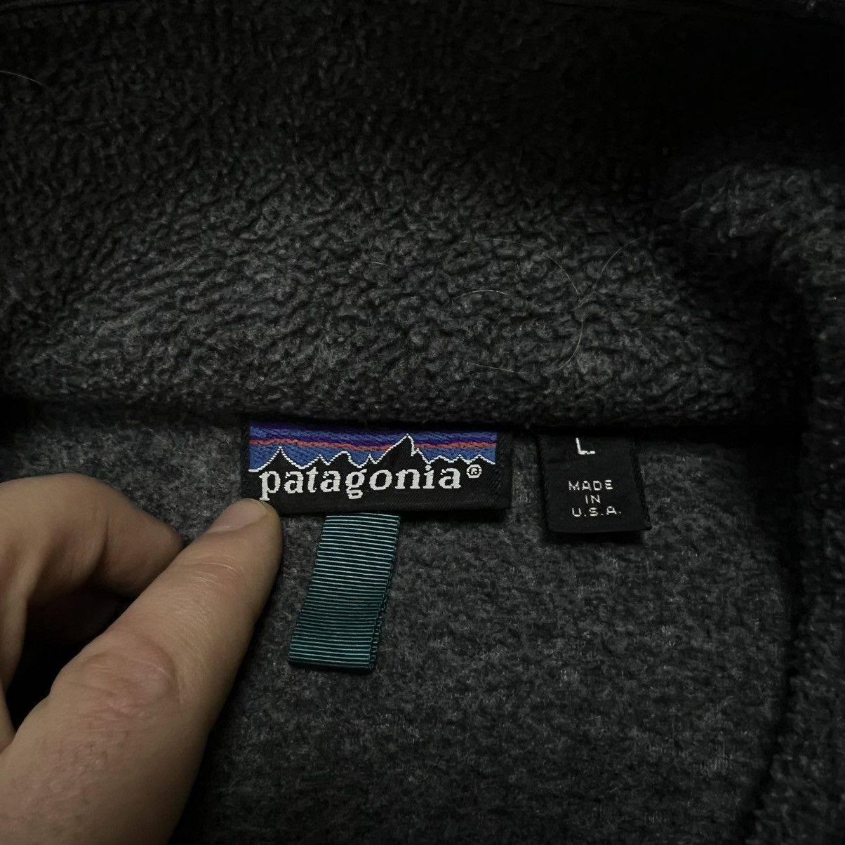 Patagonia × Vintage Vintage Patagonia Fleece Jacket sweater pocket y2k Size US L / EU 52-54 / 3 - 9 Thumbnail