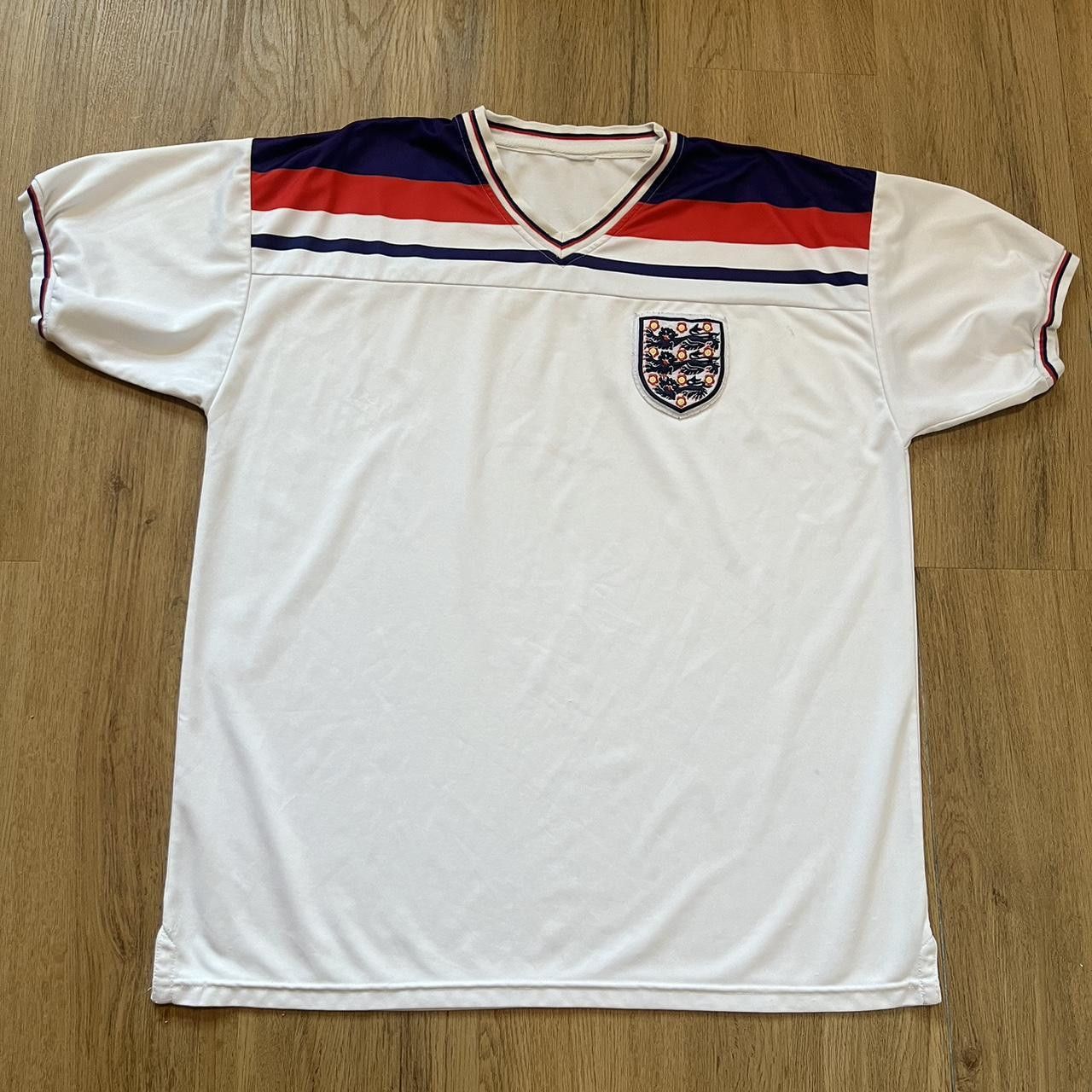 Other 1980s England home football Score Draw Vintage Size US XL / EU 56 / 4 - 1 Thumbnail