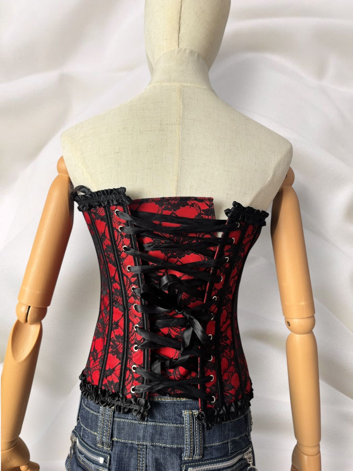Hysteric Glamour Y2K Romantic Super Sexy Lace Details Corset Top Size M / US 6-8 / IT 42-44 - 8 Thumbnail