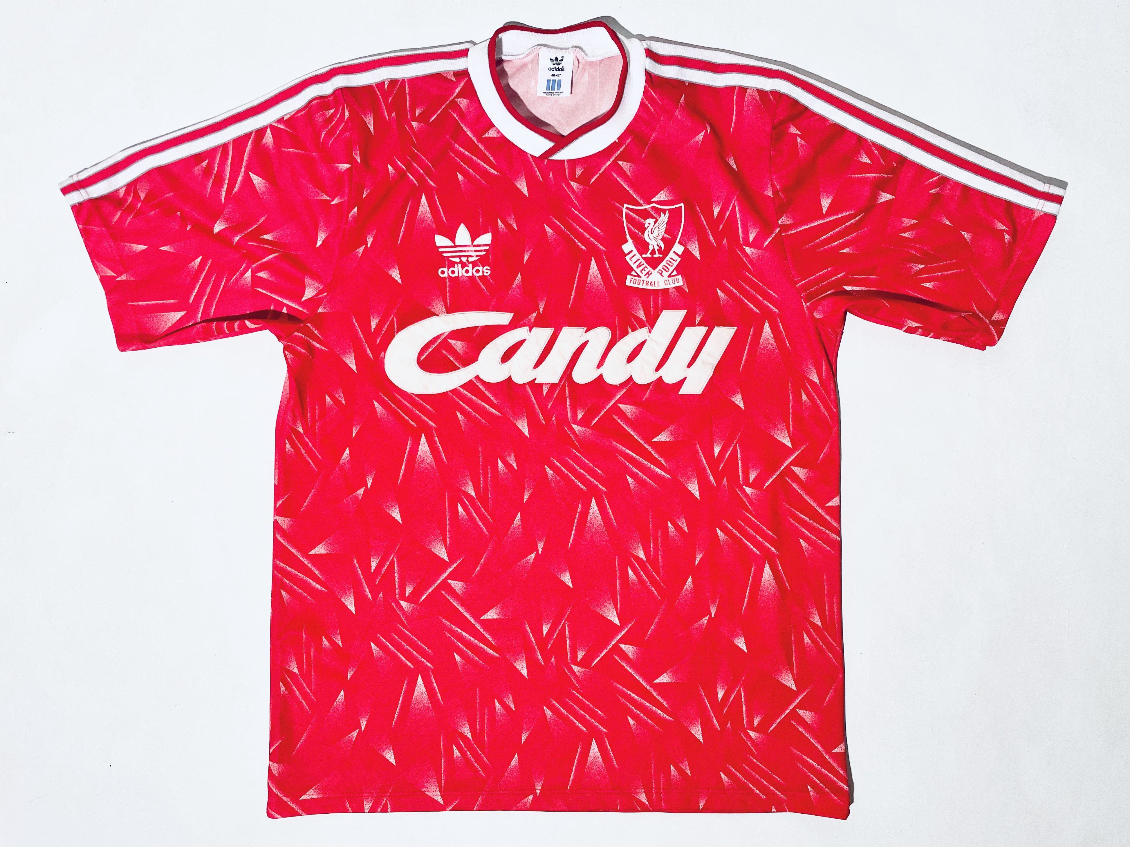 Adidas × Vintage Liverpool Home 38/40" Shirt 1989 / 1991 Adidas Candy Size US M / EU 48-50 / 2 - 3 Thumbnail
