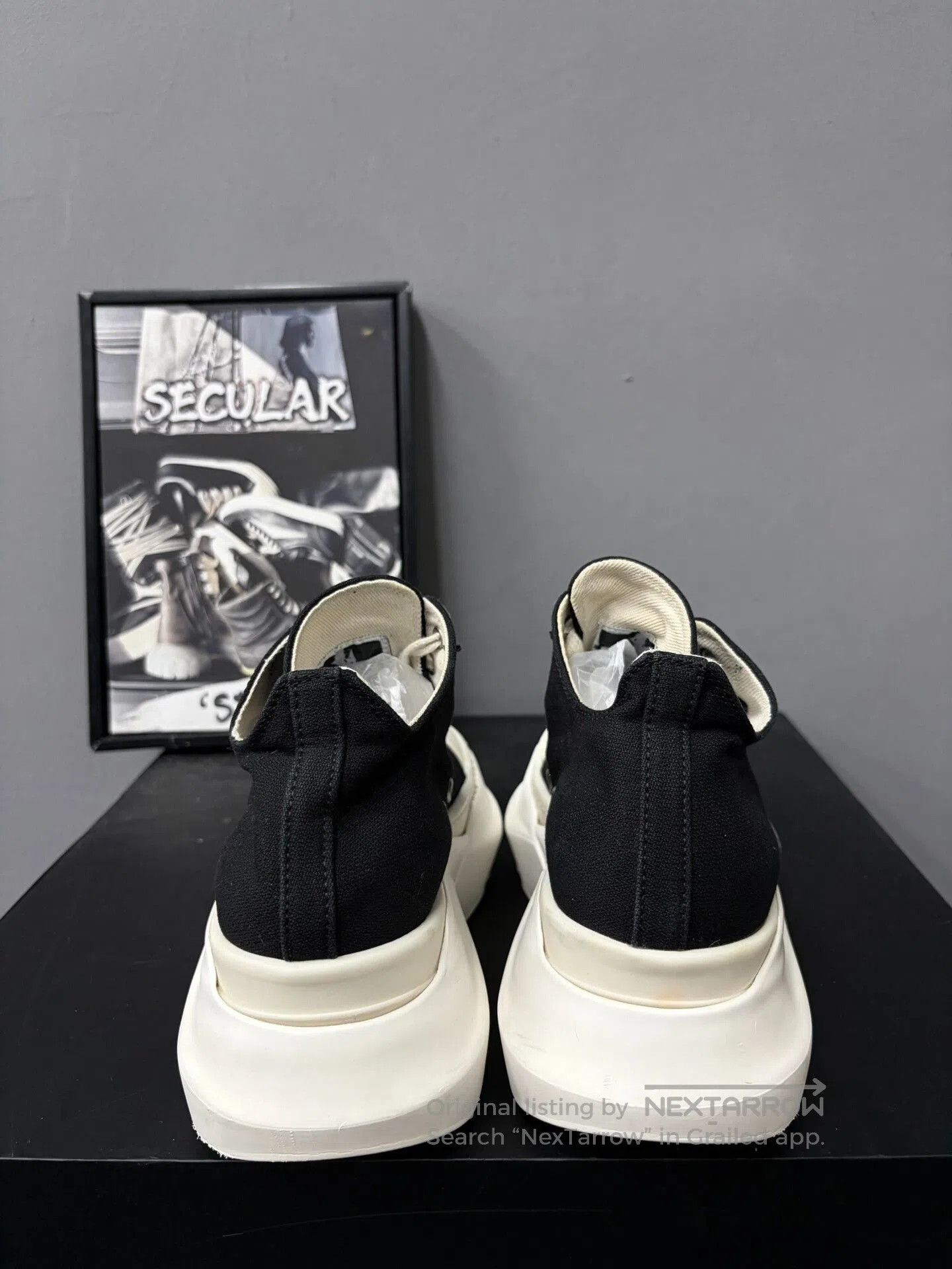 Rick Owens Rick Owens Classic Black White Low Top. Size US 5 / IT 35 - 7 Thumbnail
