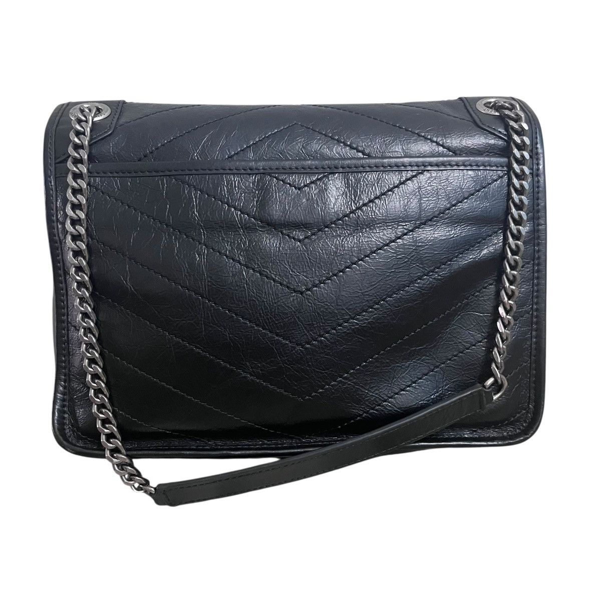 Saint Laurent Paris Authentic Yvest Saint Lauren Niki Chain Leather Shoulder Bag Size ONE SIZE - 2 Thumbnail