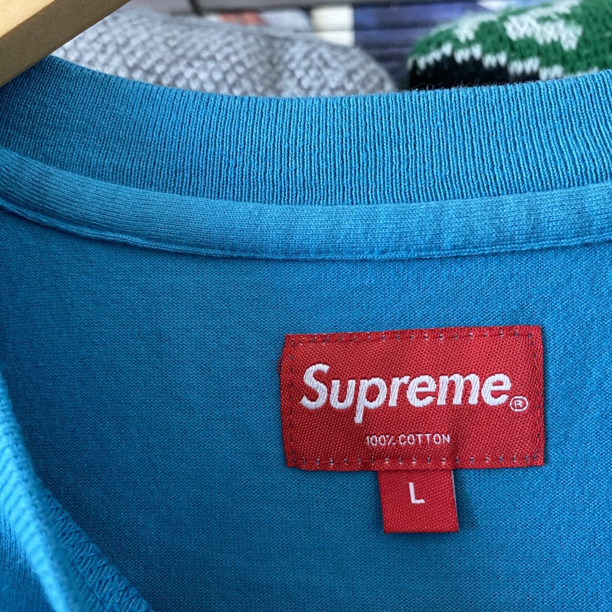 Supreme Supreme Small Box Logo T-Shirt Blue 2017 Golf le Fleur Size US L / EU 52-54 / 3 - 3 Thumbnail