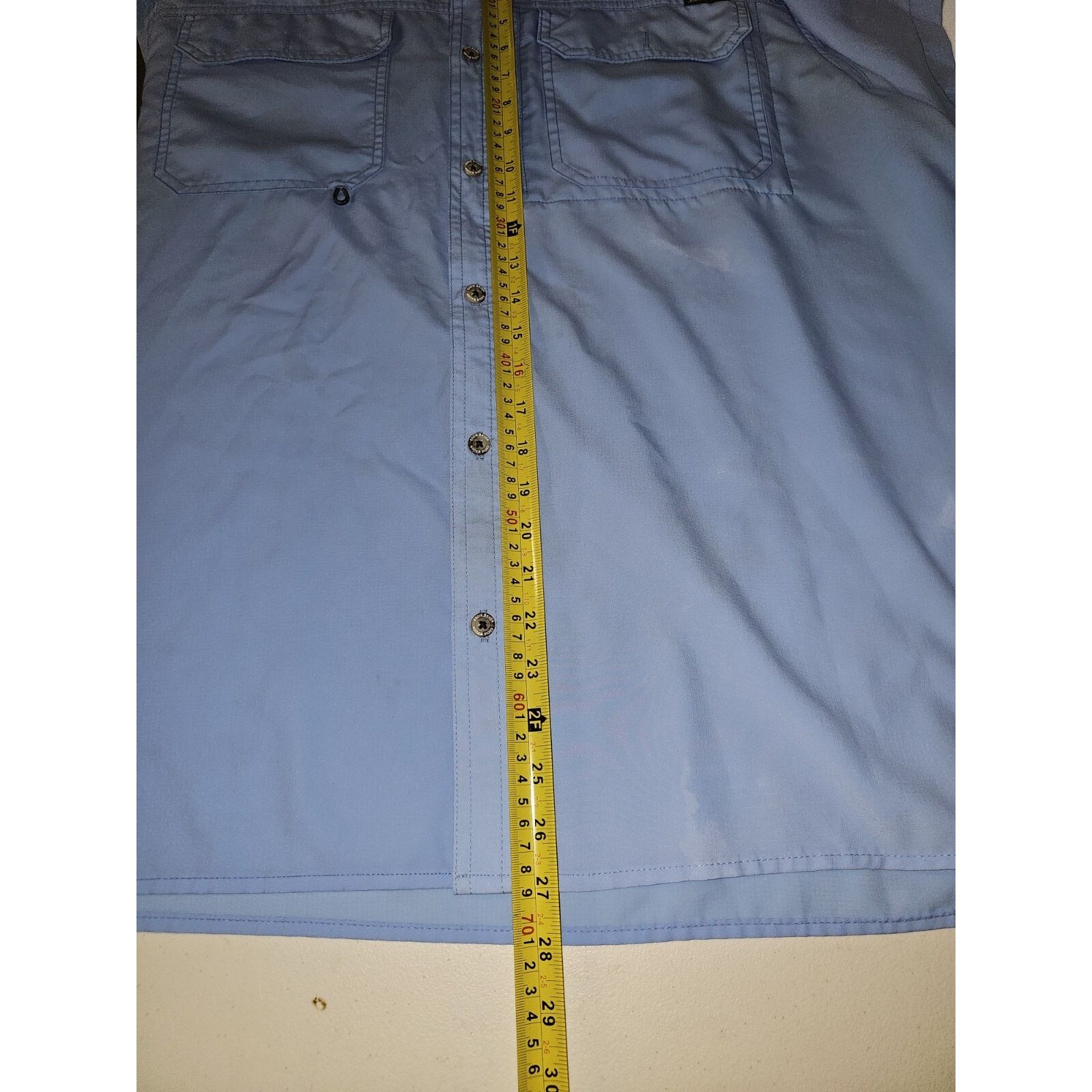 Eddie Bauer Eddie Bauer (2XL) Blue Button Up Polyester Shirt Size US XXL / EU 58 / 5 - 5 Thumbnail
