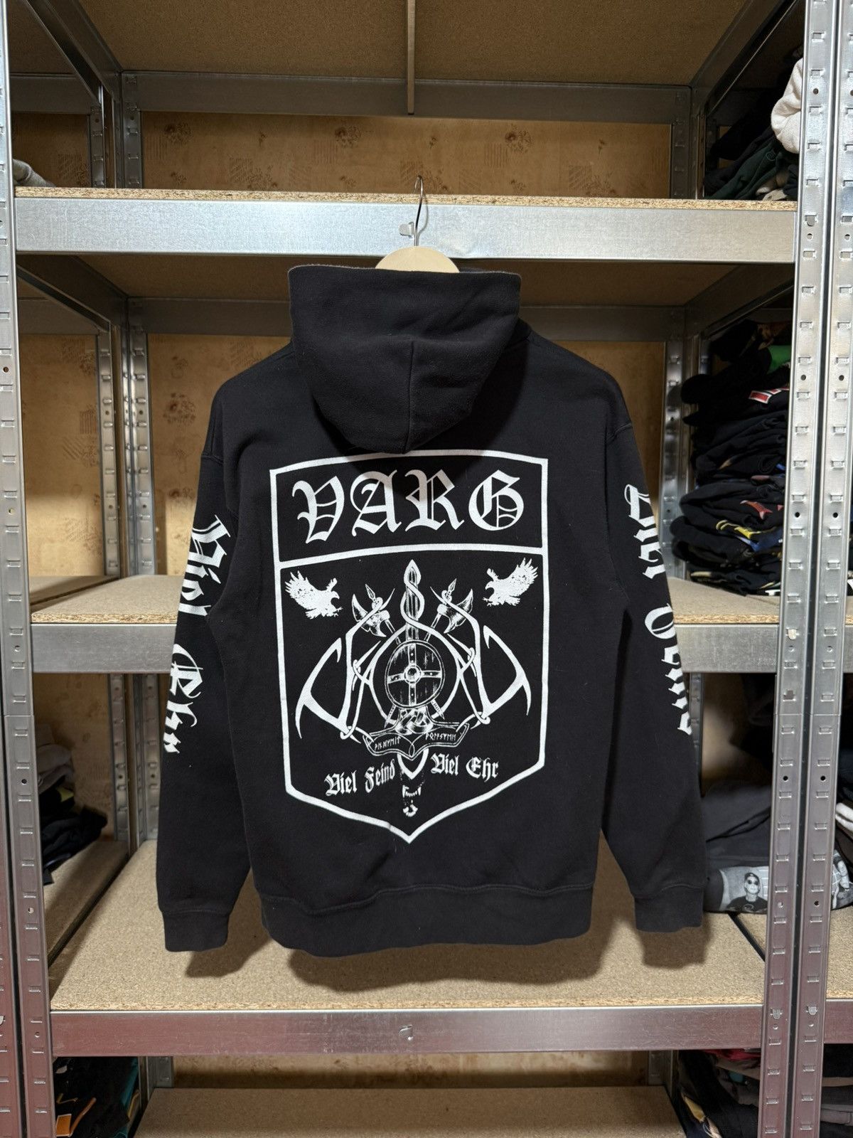 Band Tees × Vintage Vintage 2000’s Varg Germany Rock Black Metal Hoodie Y2K Size US S / EU 44-46 / 1 - 1 Thumbnail