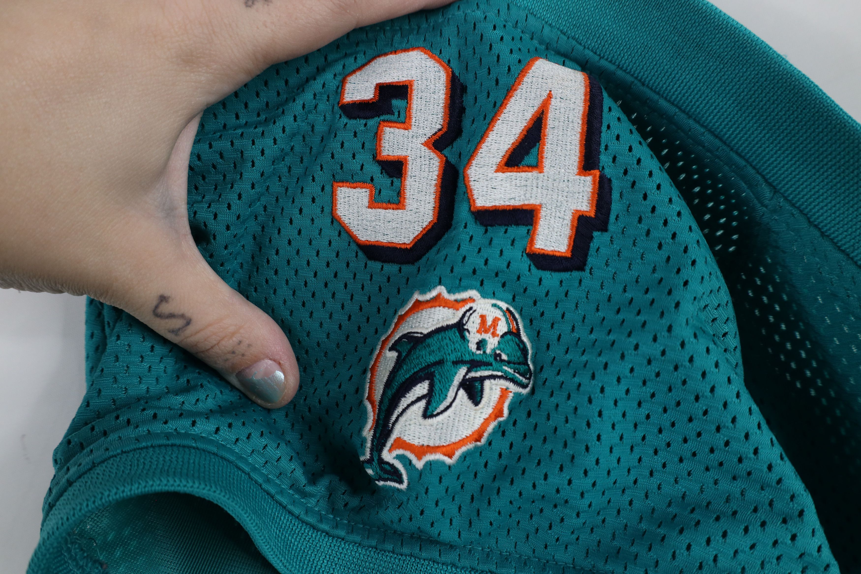 Reebok × Vintage Vintage Reebok Ricky Williams Miami Dolphins Football Jersey Size L / US 10 / IT 46 - 9 Thumbnail